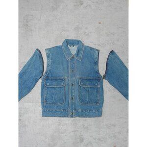 Vintage 80s 2 in 1 Denim Jacket & Vest